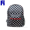 Popular Style Polyester Women Bag Black Fashion Knapsack Leisure Backpack